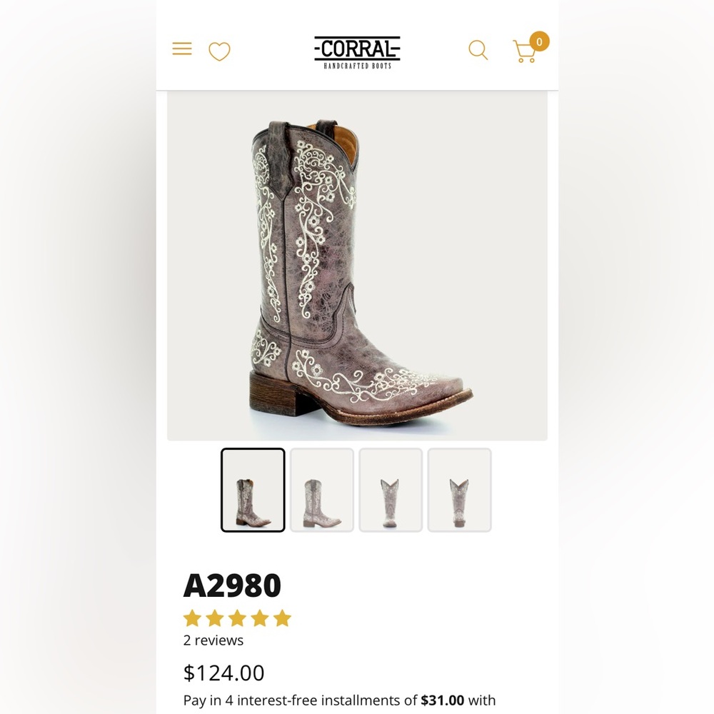 Coral Youth Leather Boots